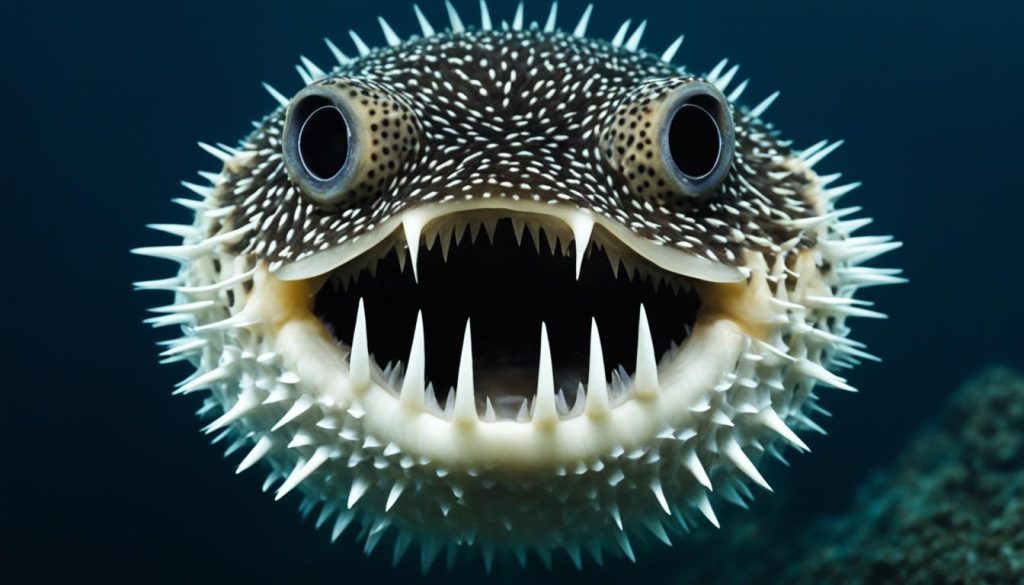 puffer fish teeth